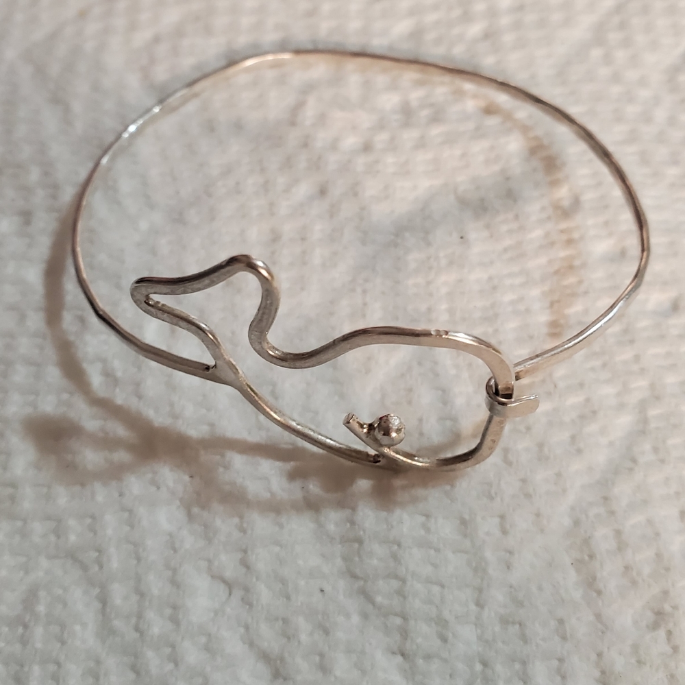 Maui bracelet custom made- jewelry - Hawaiian bracelet.  Silver.